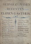 846302 Afbeelding van het vervolg op de namenlijst met de regenten in de jaren 1796-1868 van het St.-Eloyengasthuis ...
